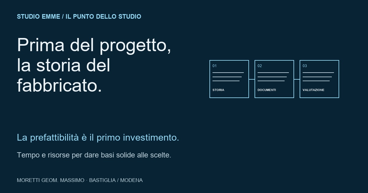 Storia, documenti e valutazione: il percorso di prefattibilità
